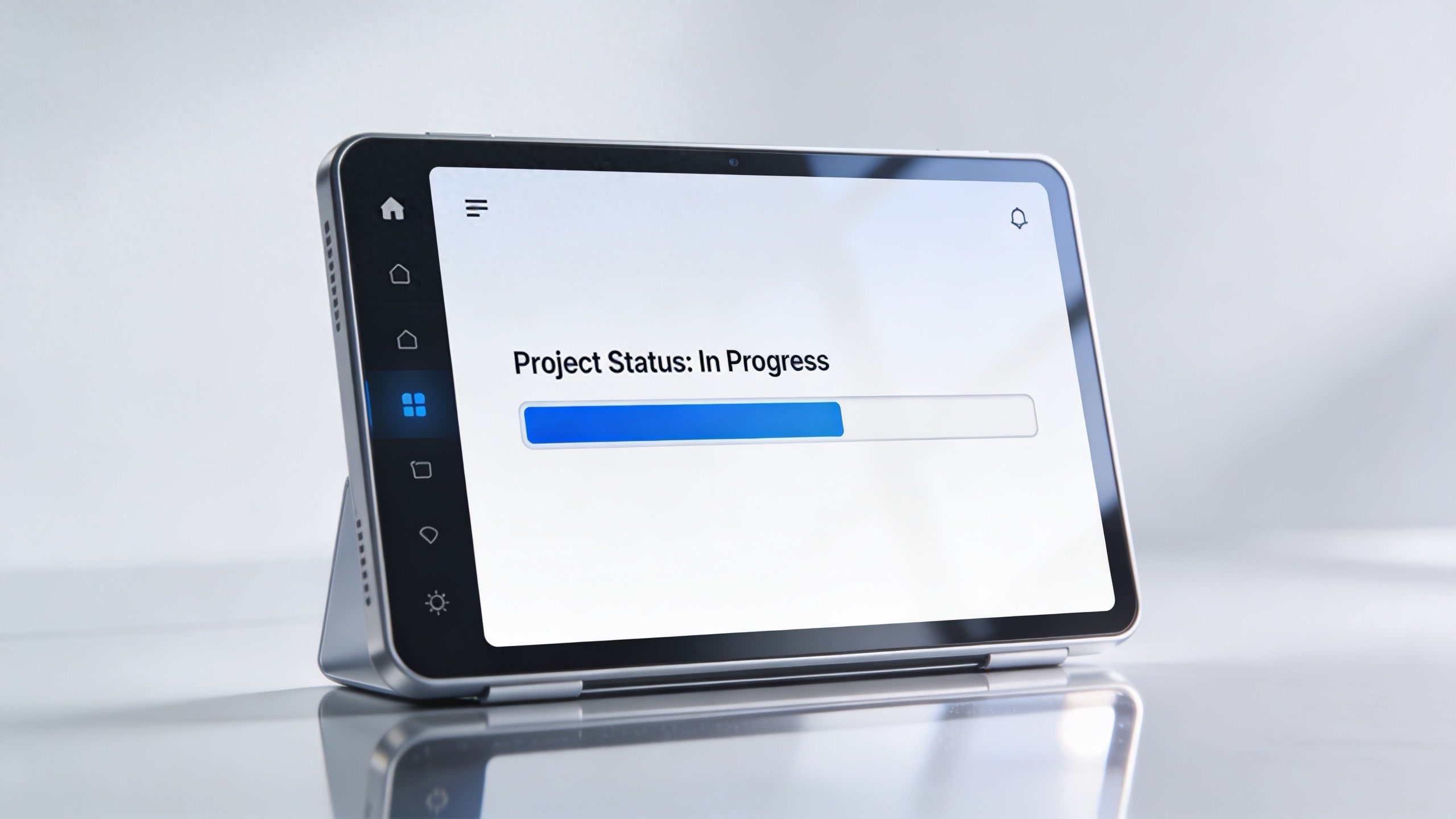 Seguimiento de un proyecto en una tablet